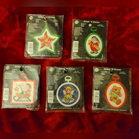 Vintage? nmi Stitch 'n Frame SET of 5 - Picture 1 of 8